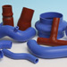 Silicone-textile hoses